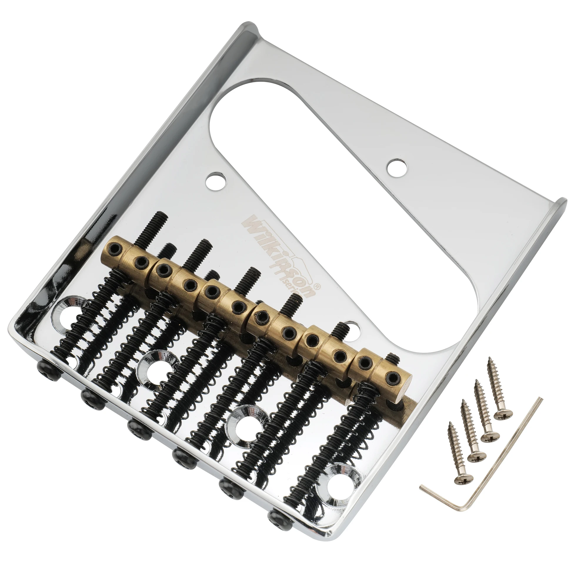 Винтажный мост в стиле пепельницы с 6 латунными седлами для электрогитары Tele