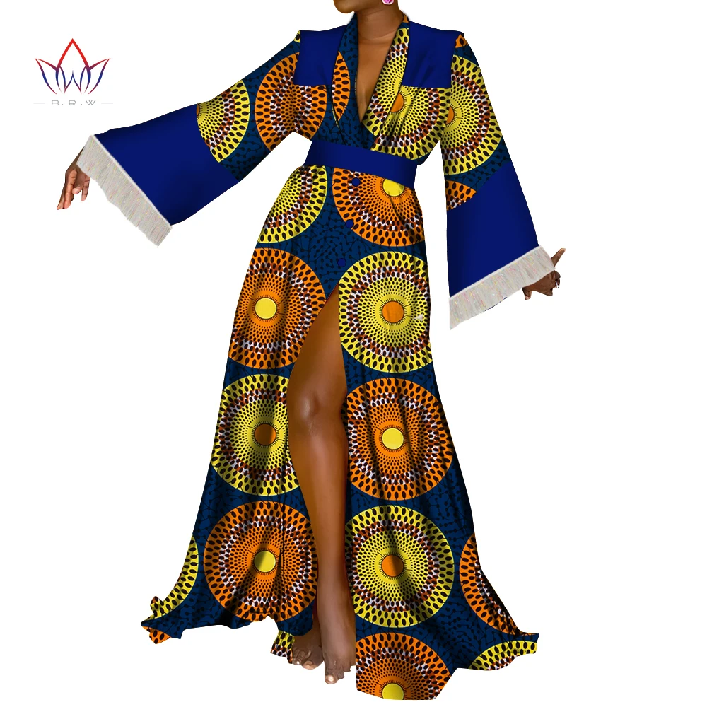 Custom African Evening party Dresses for Women Bazin Dashiki African Print  Cotton ladies Mermaid Party robe Dress wy9790