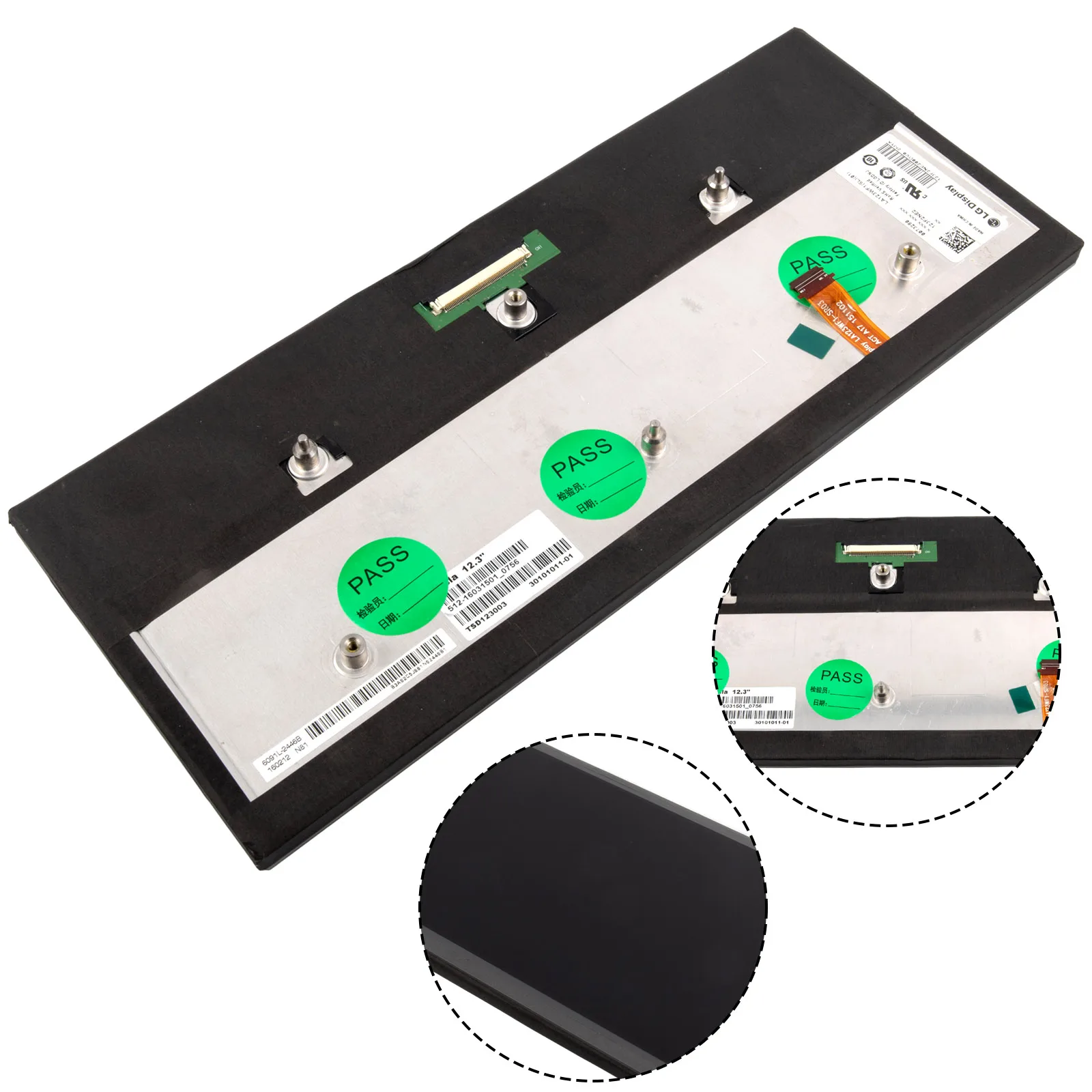 Цифровой приборный ЖК-дисплей черный серебристый цвет LA123WF1(SL)(01) прямая замена