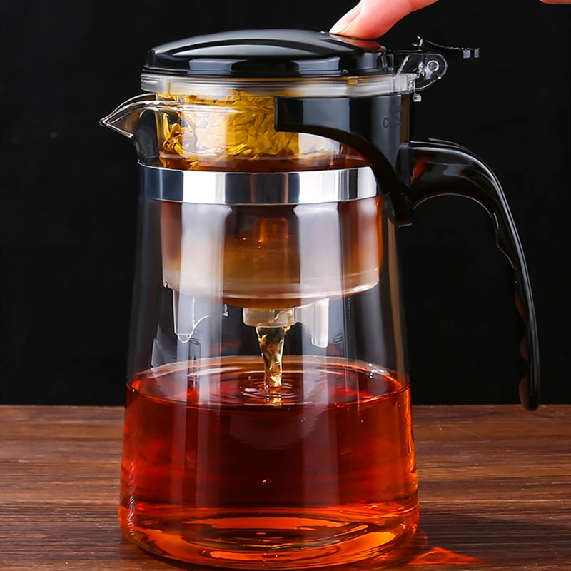 

Cup Filter Strainer, Teapot, Elegant Tea Cup, Set, Artifact, Thickened Separation Tea Tea Tea Teapot, Glass Household Tea Maker,