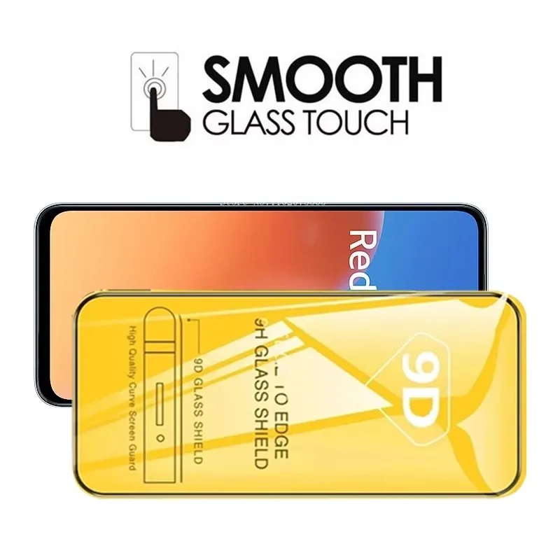 Защитная пленка 9D для Xiaomi Redmi 12 12C A1 A2 Plus K60 Pro закаленное стекло 10C 10A 10 9T 9C 9A 9I 9 8A 8 7A 7