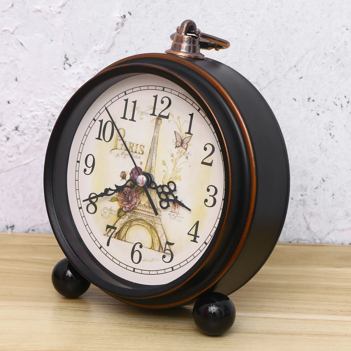 Часы Тихие не тикающие простые бесшумные в стиле ретро настольный будильник