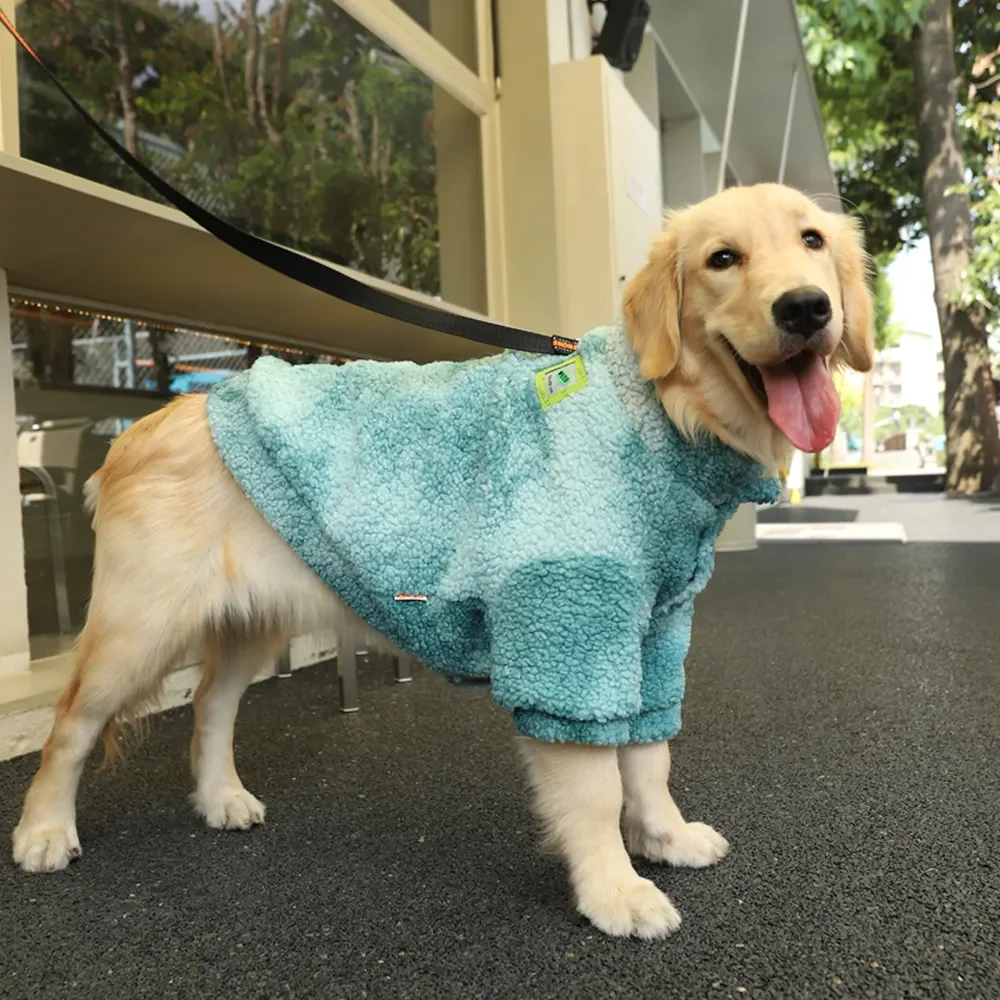 

Winter Thick Big Dog Clothes Lambs Wool Jacket for Medium Large Dog Windproof Coat Pet Accessories Dog Sweater Hoodie/full Cover