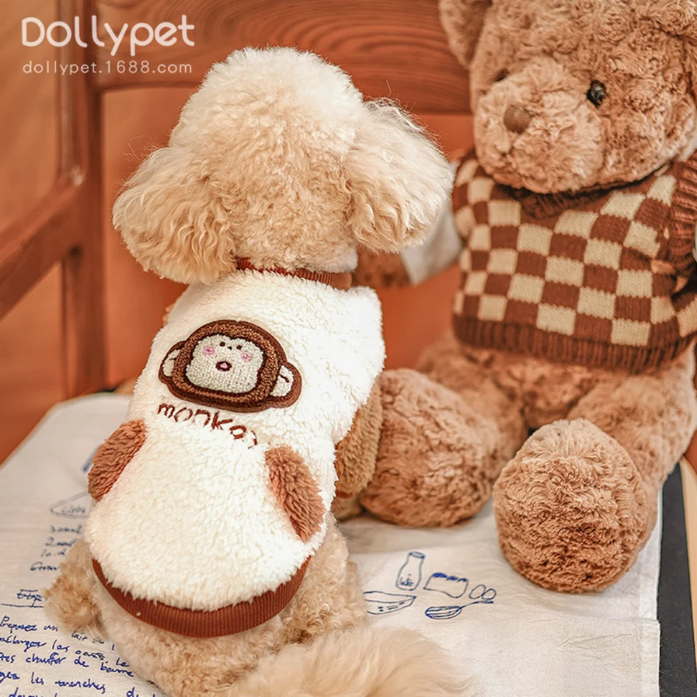 

Puppy Sweater Pet Warm Coat Winter Autumn Fashion Cartoon Jacket Cat Cute Wool Pullover Small Dog Clothes Dachshund Chihuahua