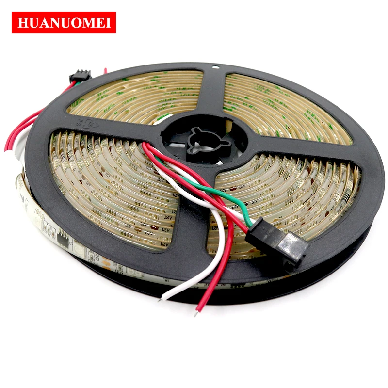 DC 12 В 48 светодиодов/M WS2811 Светодиодные ленты 5050 SMD RGB Pixel Цифровая гибкая лента для