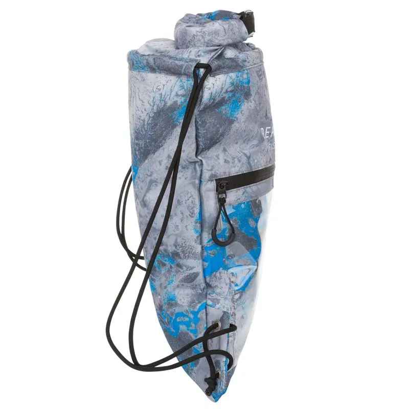 Realtree Wav3 Tahoe Blue Roll Top 10 Ltr Cinch Dry Bag, Unisex, Gray, Lightweight Waterproof