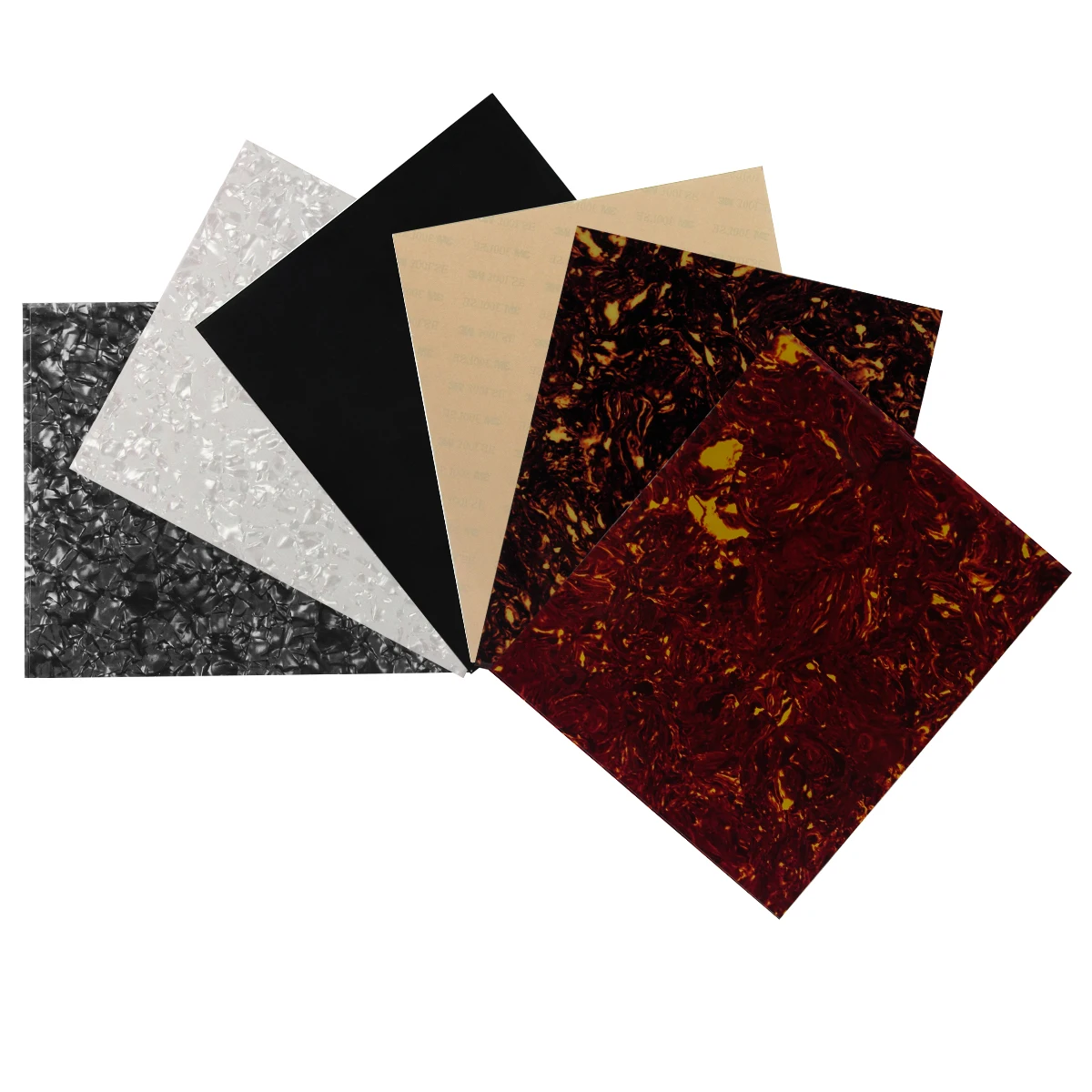 

FLEOR 1Pcs Self-adhesive Pickguard Blank Material Sheet PVC Scratch Plate Acoustic Guitar Pick Guard 200x170x0.65mm