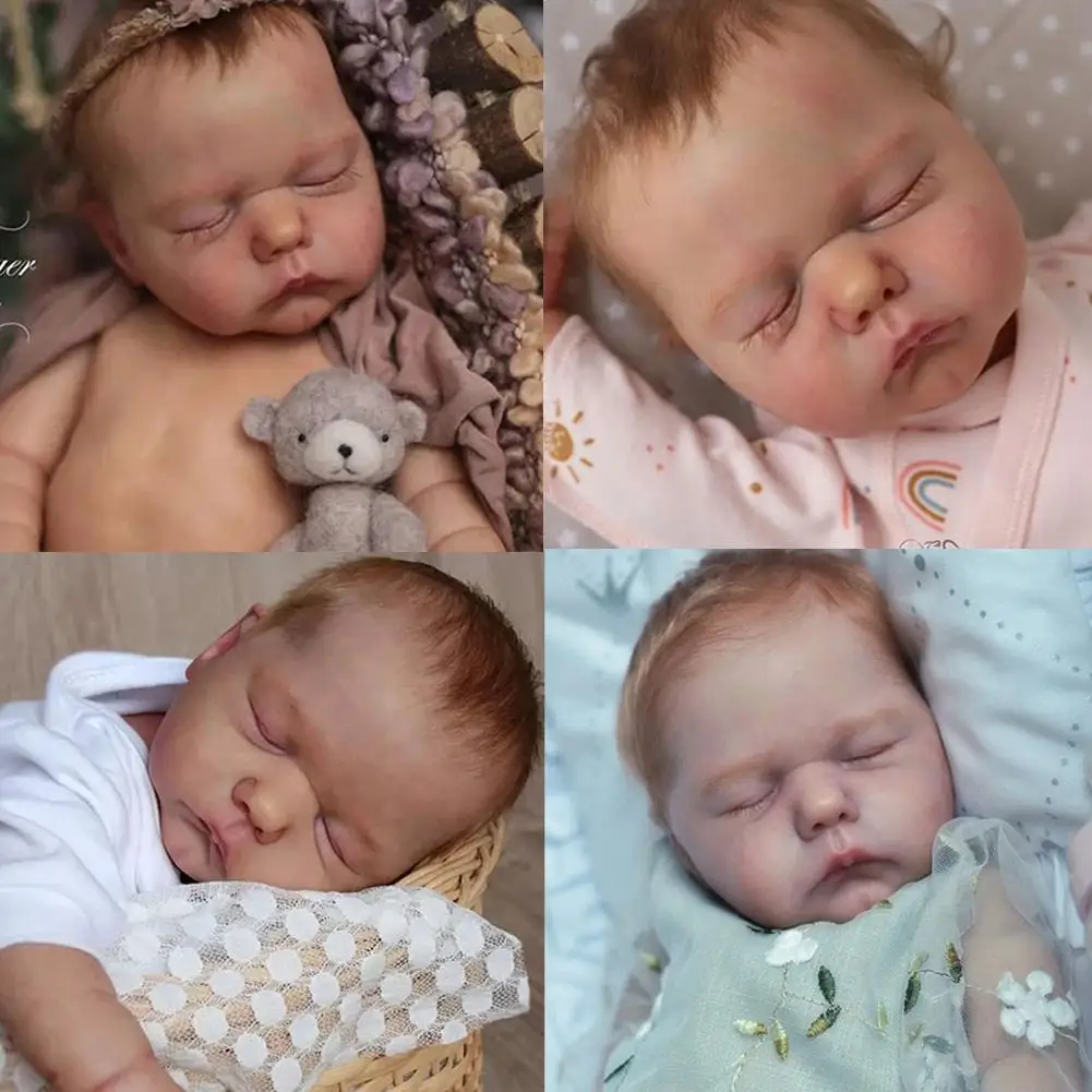 

19 Inch Unpainted Reborn S Kit Color Soft Unfinished Parts With Cloth Body Toys For Children Q8u5