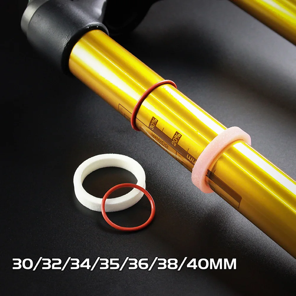 

Bike Bicycle Front Fork Dust Seal Kit Oil Seal Sponge Rings30/32/34/35/36mm Dust Wiper Oil Seal Setting Bicycle Accessories