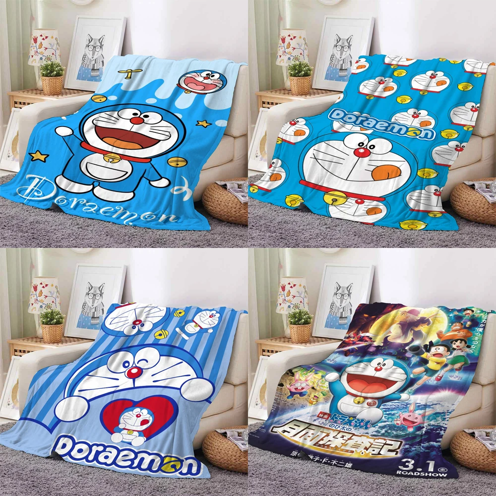 

Одеяло Doraemon из аниме, мягкое теплое плюшевое Фланелевое плед, плед для дивана, постельное белье, диван, лучший офисный подарок, одеяло для те...