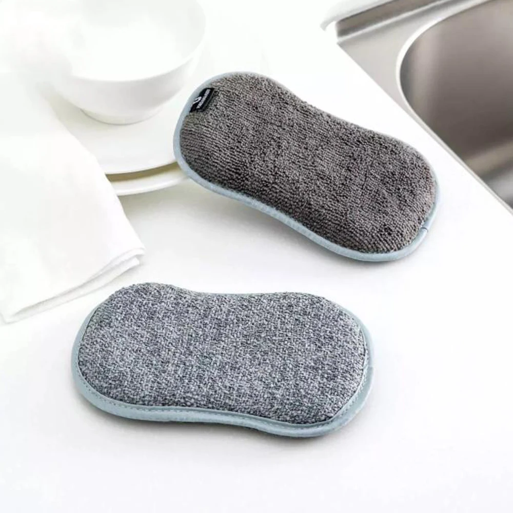 

Decontamination Cleaning Double Brush Kitchen Dishwashing Artifact Not Hurt Hand Non-stick Oil For Smart Home Use