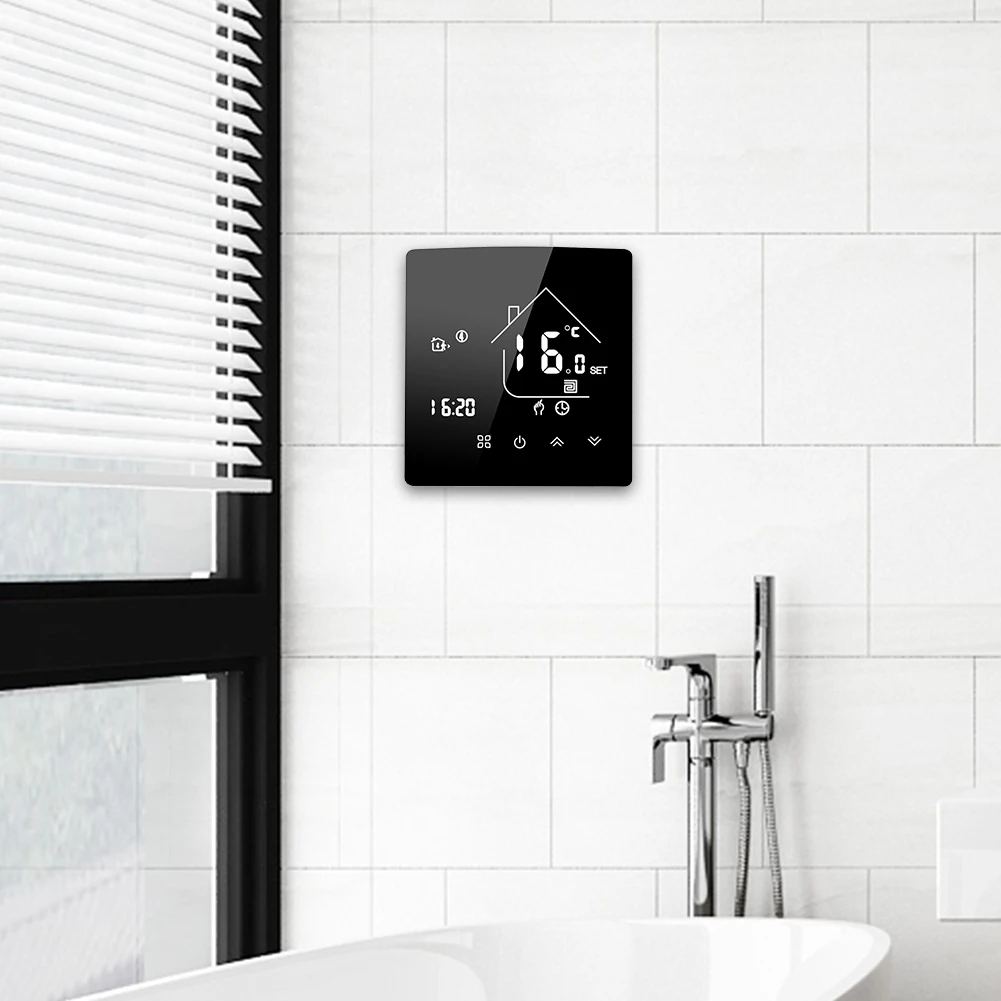 

WiFi Smart Electric Floor Water Heating Thermostat Touch Temperature Controller Electric Heating Room Thermostat