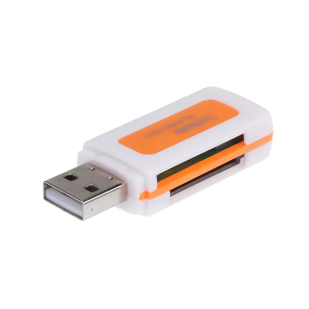 

Mini USB2.0 4 Card Slots Smart Card Reader SD/MMC TF MS M2 Multi Memory Cardreader for Computer PC Laptop Accessories