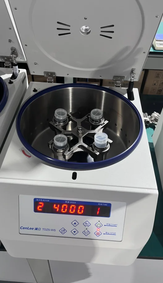 Фото Лабораторная центрифуга TDZ5-WS 5000 об/мин с ротором на 4x250 мл, высокоскоростная настольная центрифуга с самобалансировкой и защитой от превышения скорости, хит продаж №3