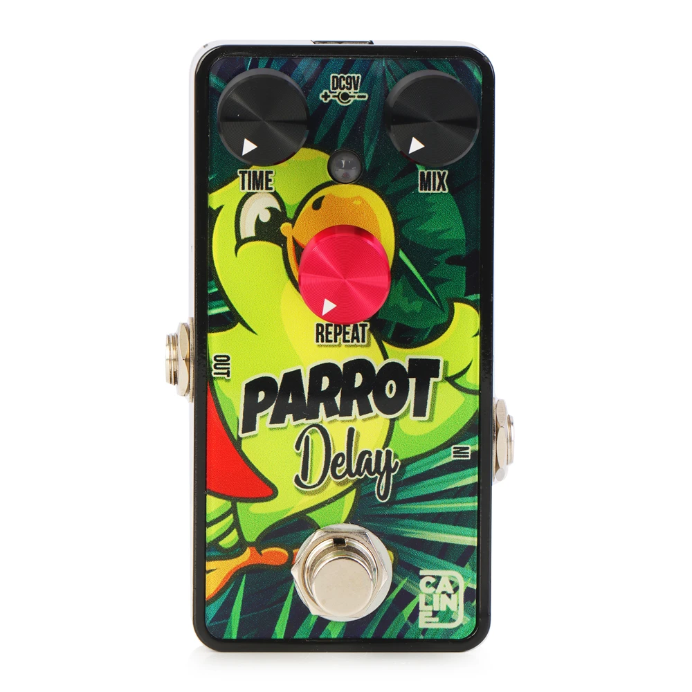 Caline G010 Parrot Delay Guitar Effect Pedal Guitar Accessories Digital Delay with Pristine Repeats for Classic 80's Tones