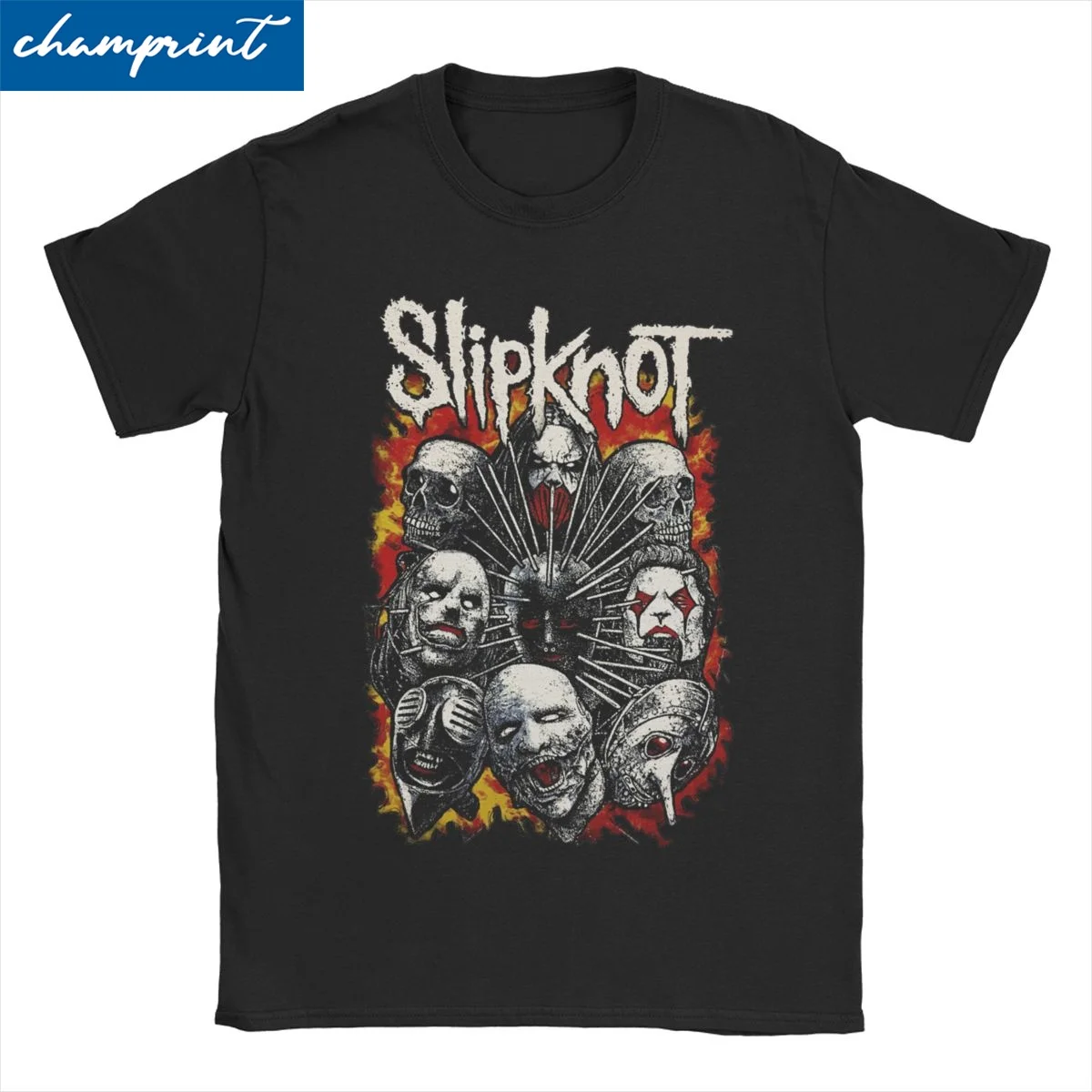 

S-Slipknots Heavy Mental T Shirts Men Women's 100% Cotton T-Shirt Round Collar Rock Music Tee Shirt Short Sleeve Tops Plus Size