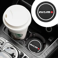 12pcs car silicone coaster fashion simple cup holder non slip mats for nismo nissan skyline micra teana qashqai j10 accessories