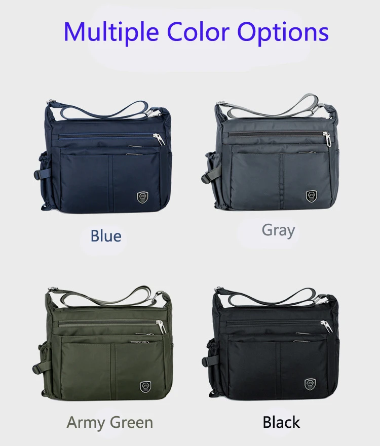 Men's One Shoulder Crossbody Bag Nylon Waterproof Convenient Bags