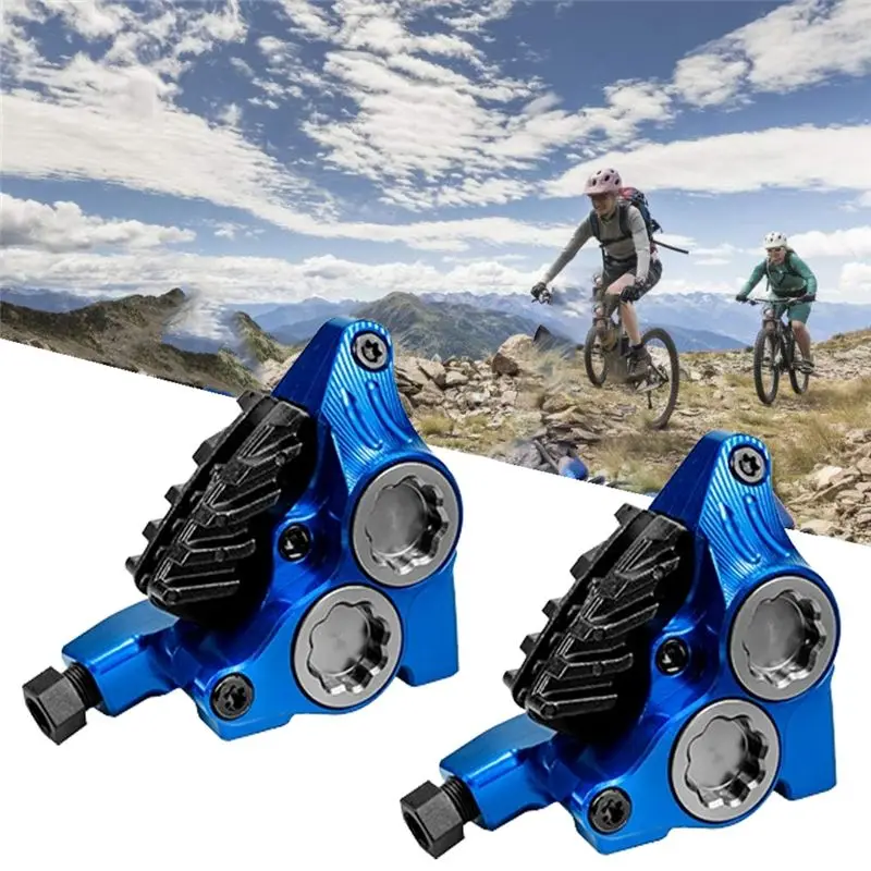 Фото Тормозной суппорт ZRACE XG4 Flat Mount с 4 поршнями, тормозные колодки ICE-TECH, облегченный, изготовленный на ЧПУ, для BMX и шоссейных велосипедов №5