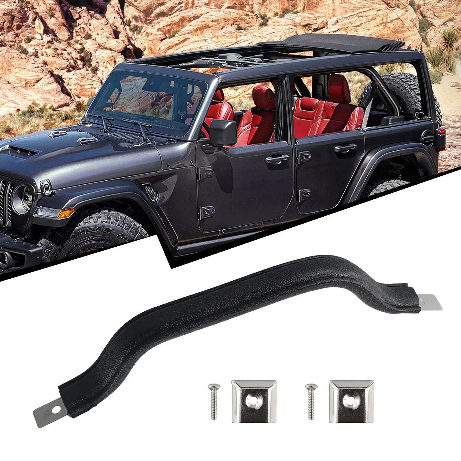 

Replace Your Worn Out Door Handle with Interior Door Handle Pull Strap for Jeep CJ5 CJ7 CJ8 and Wrangler YJ 55009801K