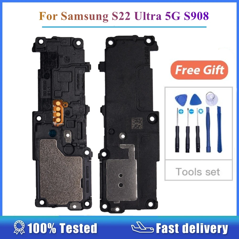 

For Samsung Galaxy S22 Ultra 5G S908 Loud Speaker Loudspeaker Buzzer Ringer Sound Module Bell With Vibrator Replacement