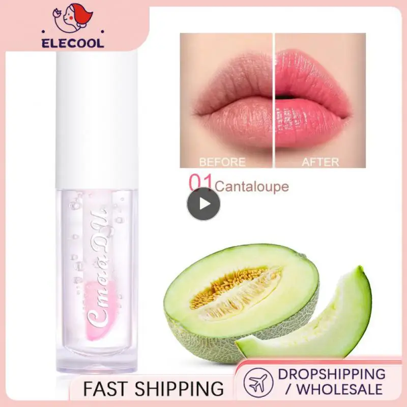 

6 Colors Color Change Lip Glaze Lip Nourish Liquid Lipstick Fruit Lip Gloss Lip Care Lip Oil Cosmetics Moisturizing Lips Makeup