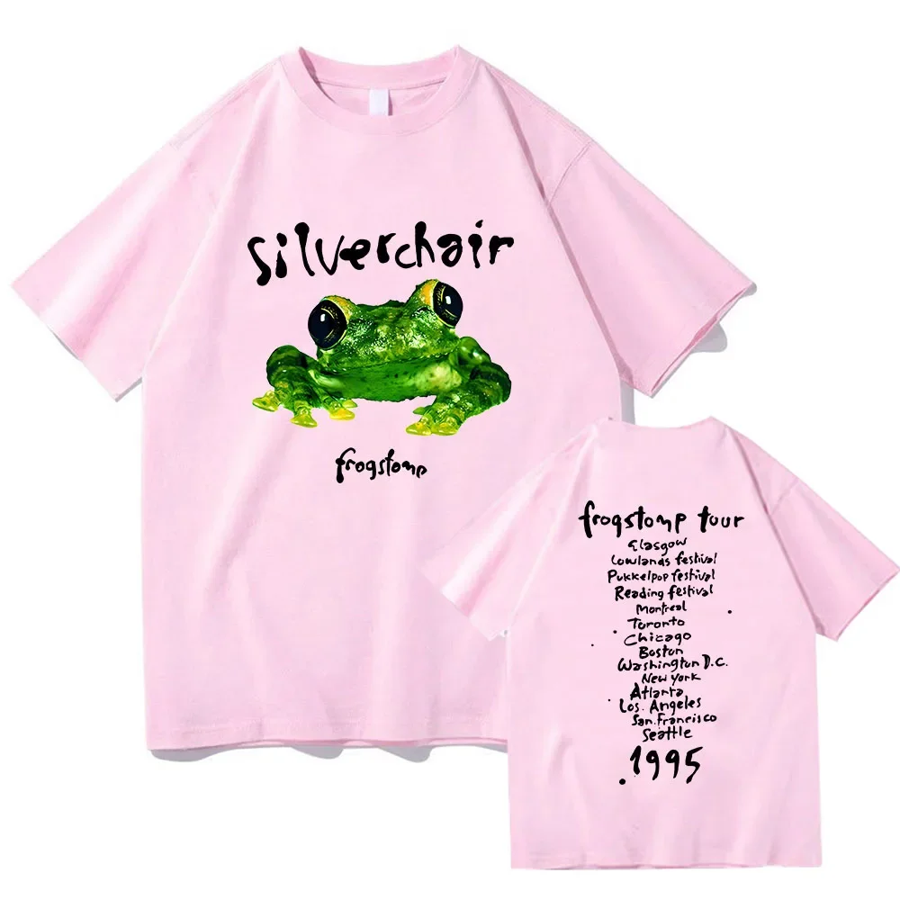 Фото Silverchair Frogstomp 1995, футболки с коротким рукавом, женская/мужская хлопковая футболка в стиле хип-хоп, уличная одежда, летние повседневные футболки унисекс в готическом стиле №5