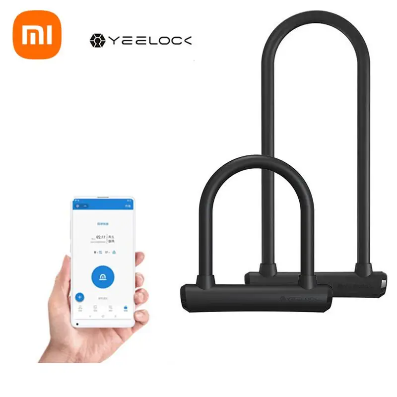 

Смарт-замок Xiaomi Yeelock с U-образным замком, замок для раздвижных дверей, автомобилей, мотоциклов, велосипедов, с паролем, водонепроницаемый, с д...