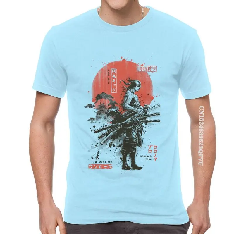 

Футболка мужская хлопковая оверсайз с японским Аниме Манга, цельный Зоро ророноа