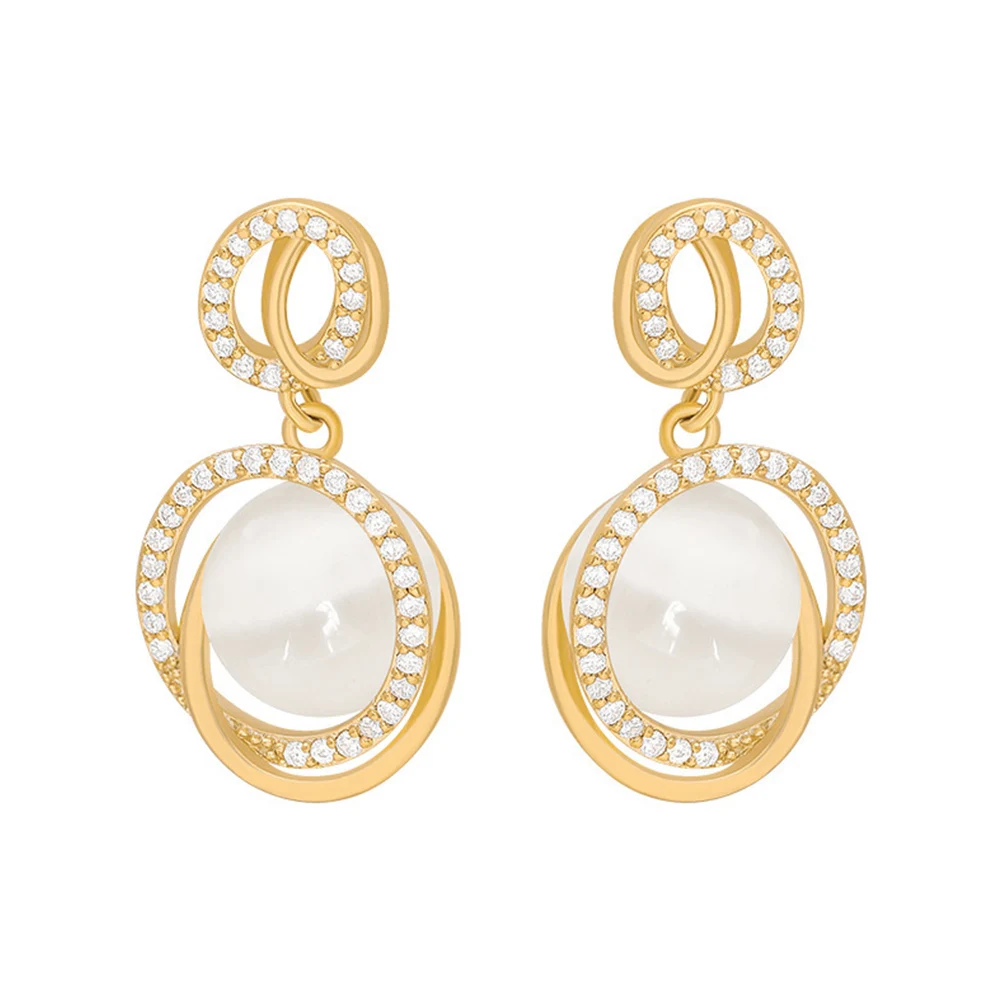 

Женские Элегантные серьги CAOSHI, изысканный дизайн, подвеска, аксессуары для помолвки, вечевечерние