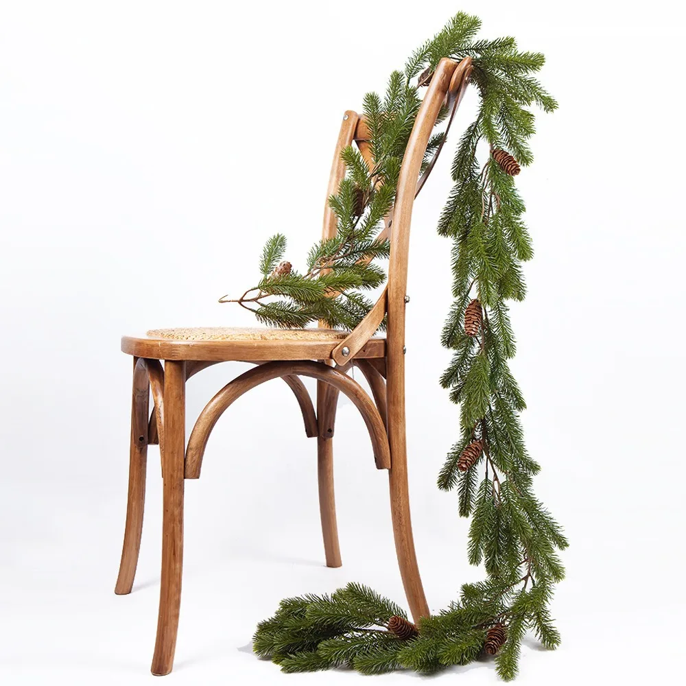 

Искусственные зеленые сосновые венки 190 см