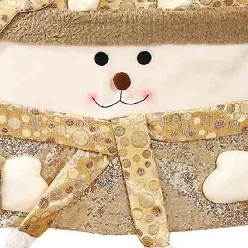 Christmas Chair Back Covers Sequin Santa/Snowman/Elk Dining Kitchen Xmas Slipcover Protector Wedding Decor Ornaments