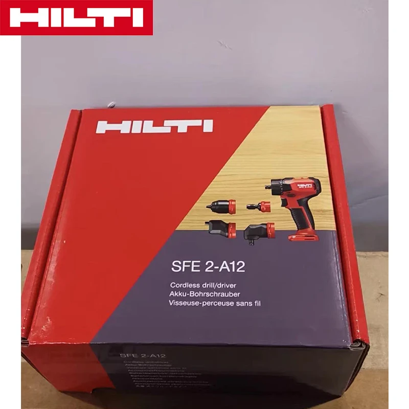 Шуруповерт HILTI SFE 2-A12 с безщеточным двигателем и беспроводным питанием 1/4 дюйма многофункциональный дрель-шуруповерт для домашнего использования.
