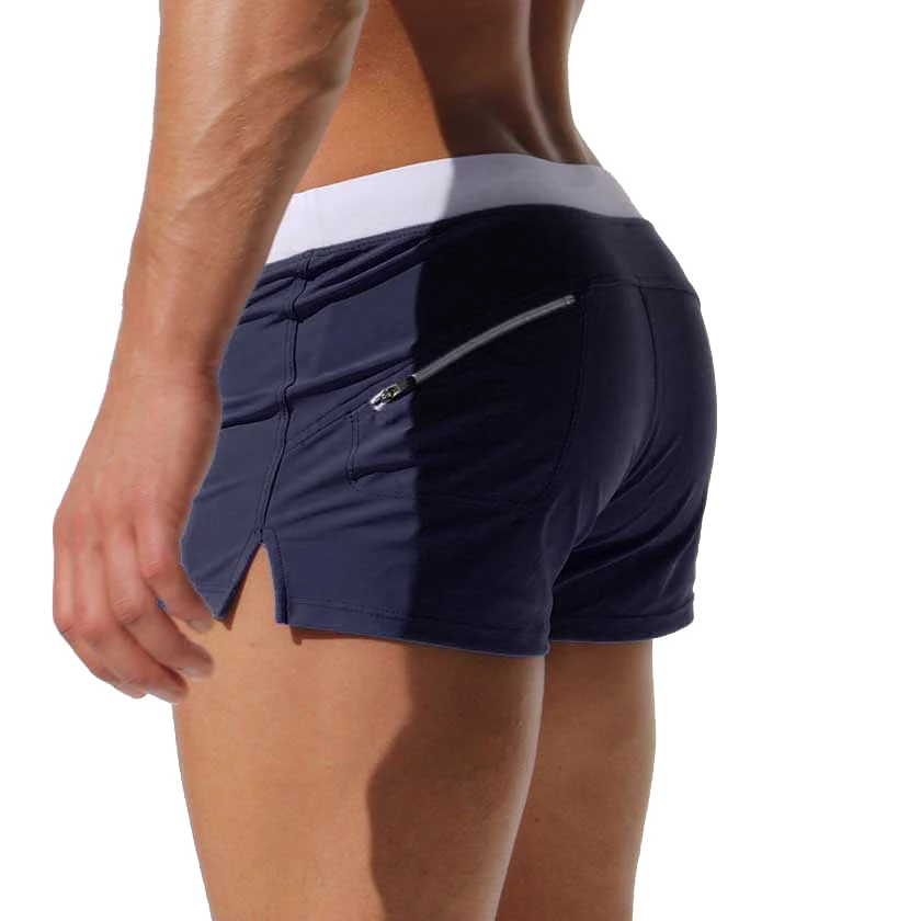 

2022 Summer Men Sexy Swimwear Nylon Quick Dry Swimming Trunks Fashion Male Sport Beach Pool Bathing Surfing Board Shorts