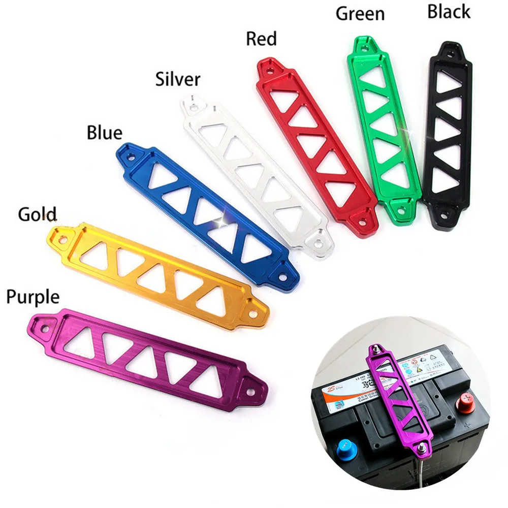 

Durable Car Battery BracketTie Down Brace Aluminium Alloy Fasten Bracket Holder Brace Bar Universal 17.2cm 190mm Convenient