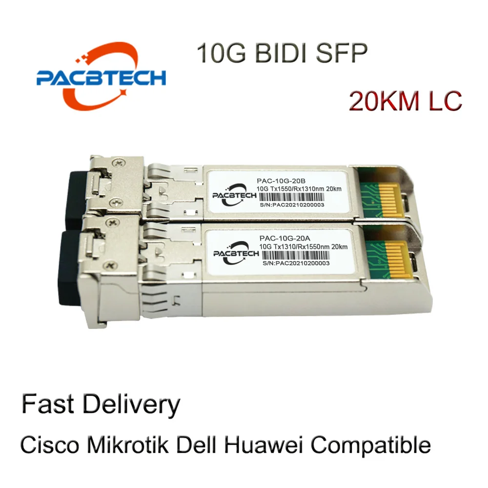 

10G SFP WDM SFP+ Bidi T1270/R1330nm 20KM LC 10G SFP Transceiver 10G BIDI 20KM SFP Module