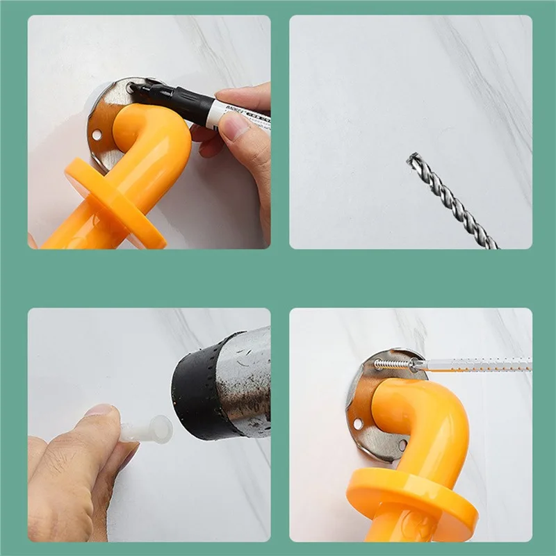 Поручни для ванной комнаты пожилых людей с защитой от падения и |