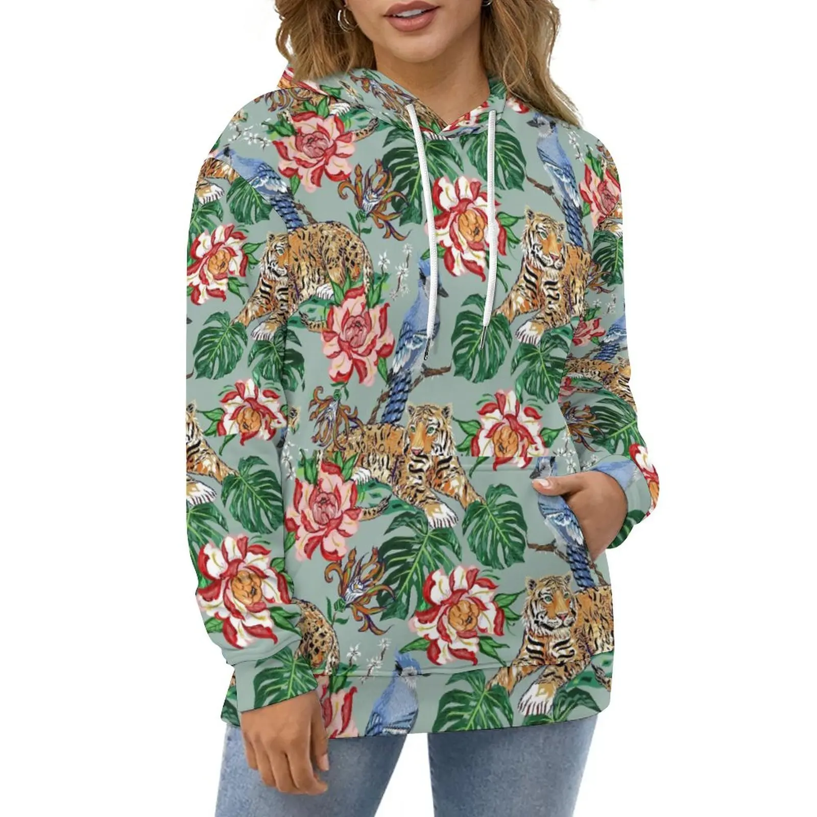 

Толстовка с капюшоном и длинным рукавом, в стиле Харадзюку