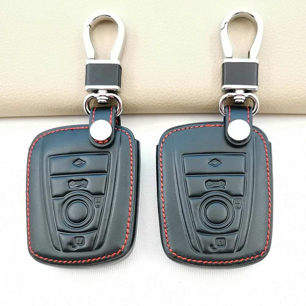 Кожаный дистанционный смарт-чехол с 3 кнопками для BMW i3 i8 серии 2014 2016 2017