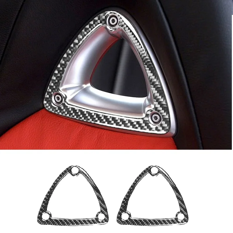 

Carbon Fiber Car Accessories Fit For Mazda RX8 2004-08 Seat Head Triangle Hole Frame Cover Trim