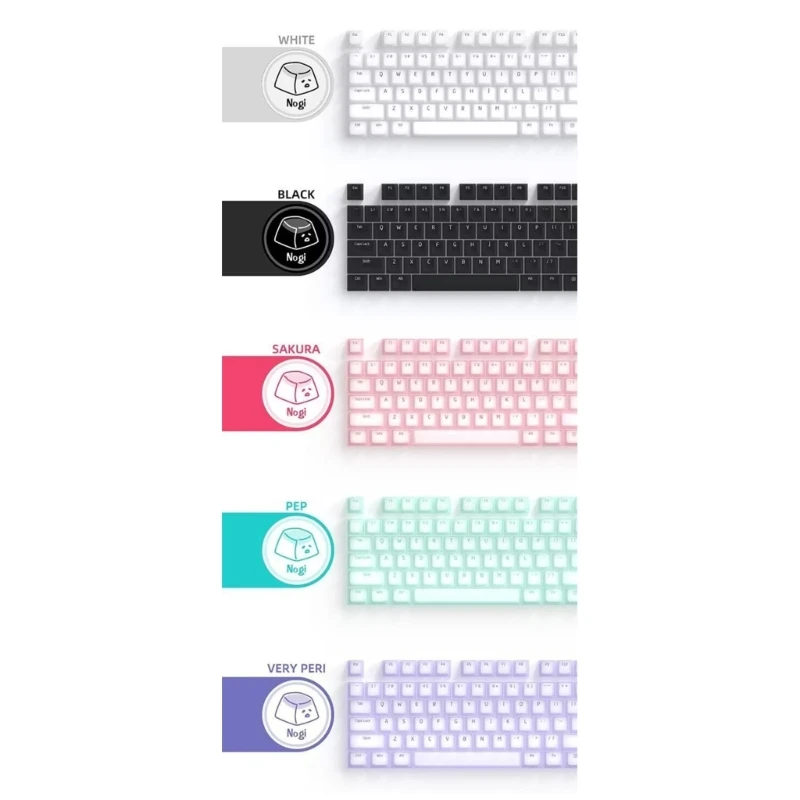 

104 Keys Keyboard Cap Silicone Mechanical Keyboard Keycaps Set Mechanical Keyboards Keycap for 21/61/87/104/108 Keys