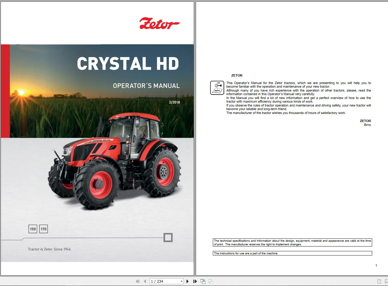 Обновление трактора Zetor 2021. Посібник по ремонту и руководство обучению каталог