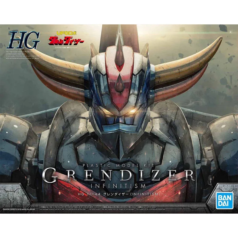 Фото Оригинальный пластиковый конструктор Bandai HG 1/144 Grendizer Infinitism UFO Robot Grendizer, аниме-меха, подвижные суставы, коллекционная фигурка №2