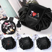 women drawstring cosmetic bag travel storage makeup bag organizer female make up pouch portable toiletry beauty case