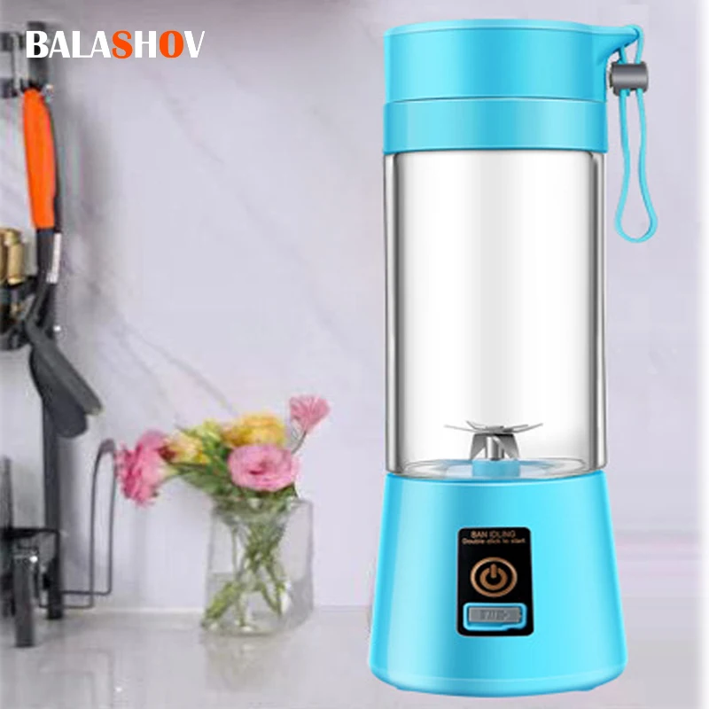 

Электрическая соковыжималка с 6 резаками, мини портативная соковыжималка, электрический миксер, устройство для обработки продуктов, соковы...