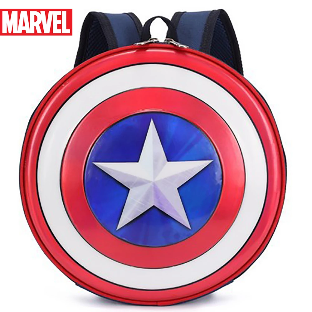 

Новый женский рюкзак Marvel, Женский мультяшный рисунок Капитана Америка для девочек, милые школьные ранцы для мальчиков, повседневные игрушк...