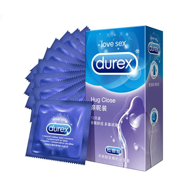 Durex 12 Pcs 4 Types Sensation Condoms High Quality for Men Latex Intimate Goods Sex Contraception Penis Sleeve |
