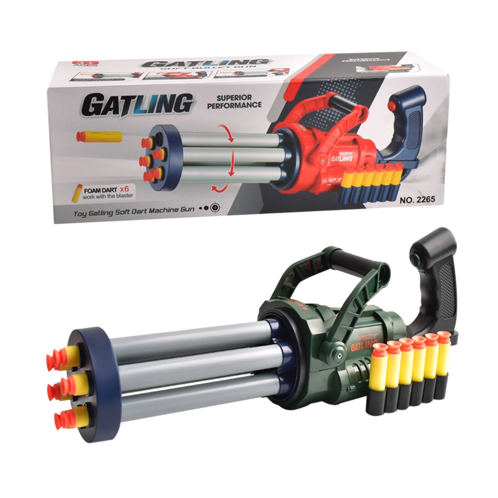 

Gatling Toy Guns For Kids Pretend Play Toy Guns With Flashing Lights & Sounds Soft Bullet Guns Great Party Favor Shooting Games