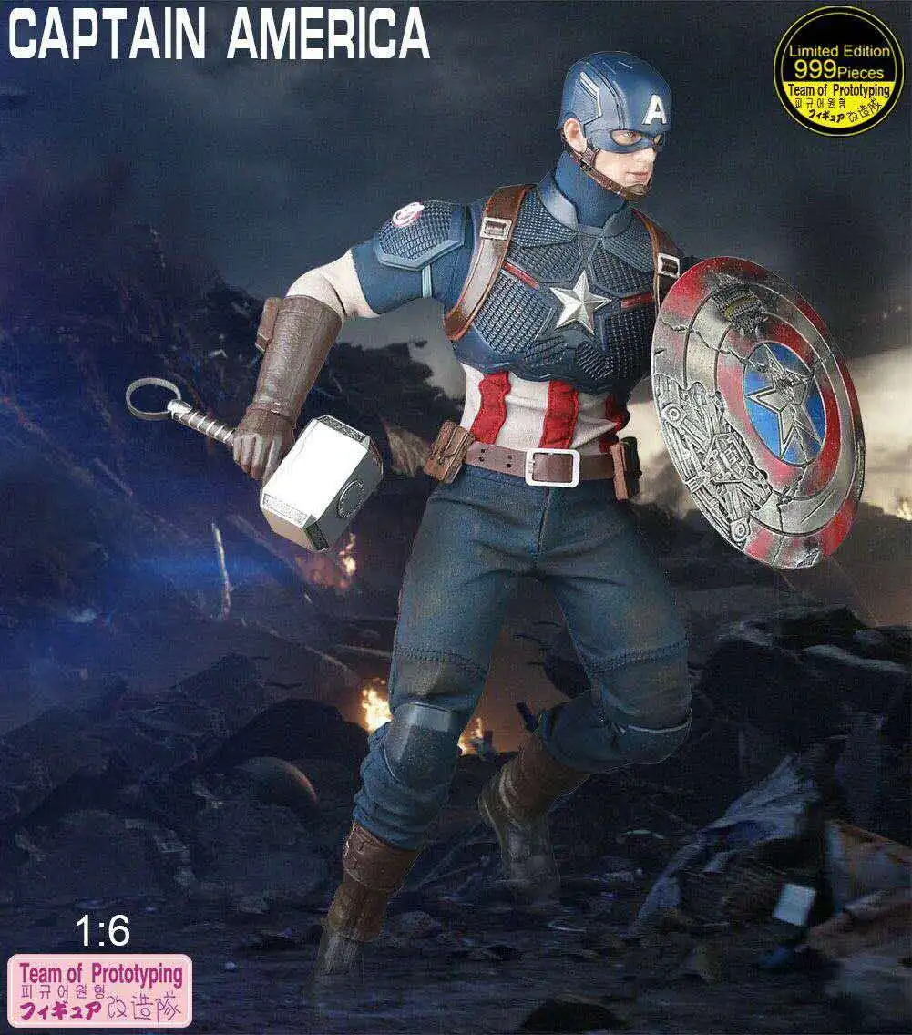 

Marvel Captain America Steven Action Figure The Avengers Empire Crazy Toys 1:6 Limited Edition Articulated Joints Moveable Toys