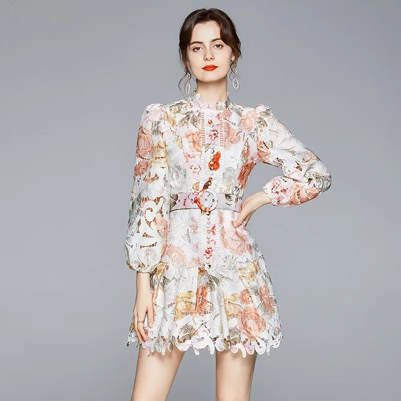 Элегантное австралийское нишевое винтажное праздничное мини-платье с принтом и